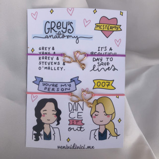 Pulseras Grey's anatomy