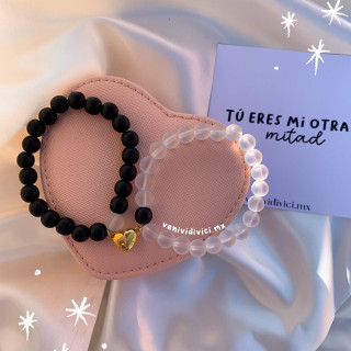 Dúo pulseras mi otra mitad♡