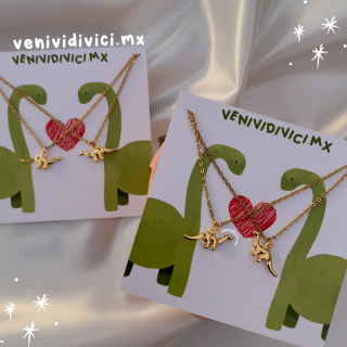 ♡Dinos collar pareja