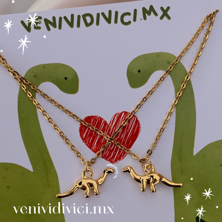 ♡Dinos collar pareja