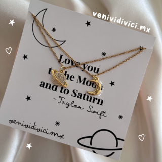 Moon and Saturn