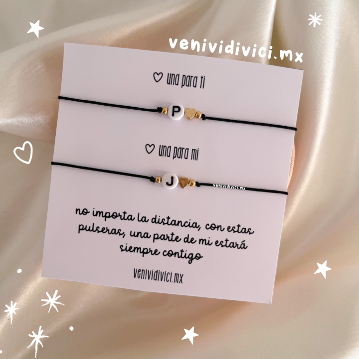Pulseras inicial ♡