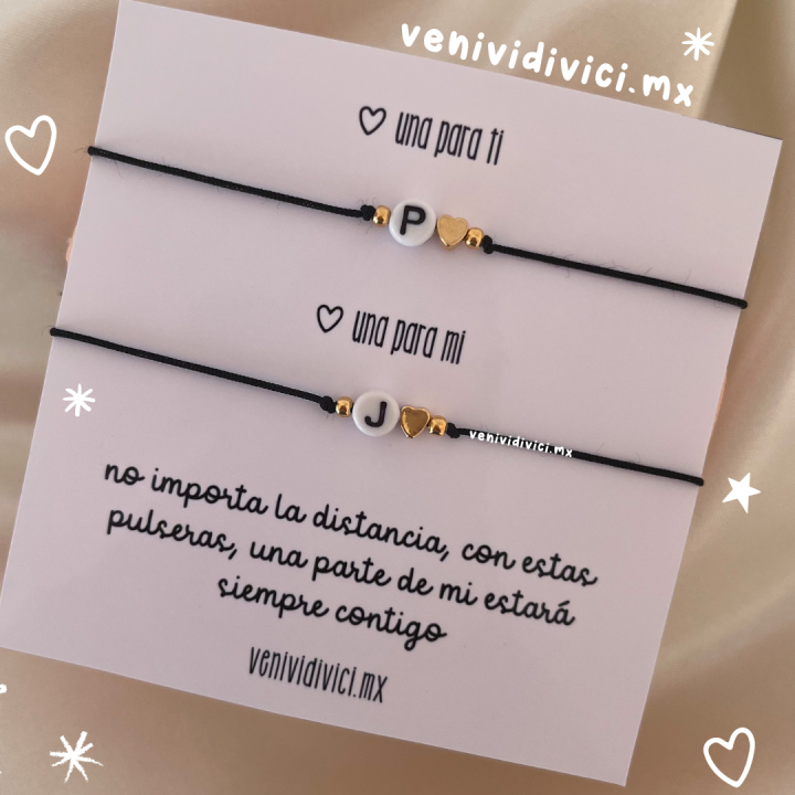 Pulseras inicial ♡